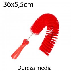 Cepillo limpiatubos alim exterior flex 55mm medio rojo