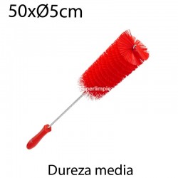 Cepillo limpiatubos alim 50mm medio rojo