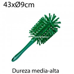 Cepillo limpiatubos alim 90mm medio-duro verde