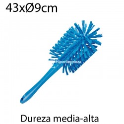 Cepillo limpiatubos alim 90mm medio-duro azul