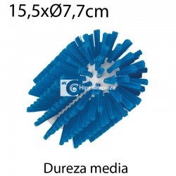 Cepillo limpiatubos alim sin palo 77mm medio azul