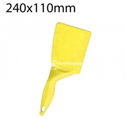 Espátula alimentaria ergonómica 240x110mm amarilla