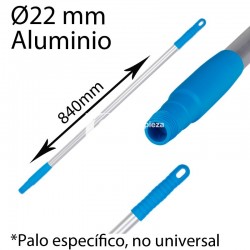 Mango alimentaria aluminio 840mm azul