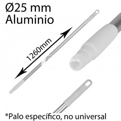 Mango alimentaria aluminio 1260mm blanco