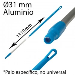 Mango alimentaria aluminio 1310mm azul