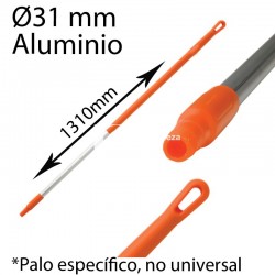 Mango alimentaria aluminio 1310mm naranja