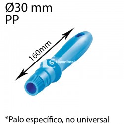 Mini-Mango alimentaria polipropileno 160mm azul